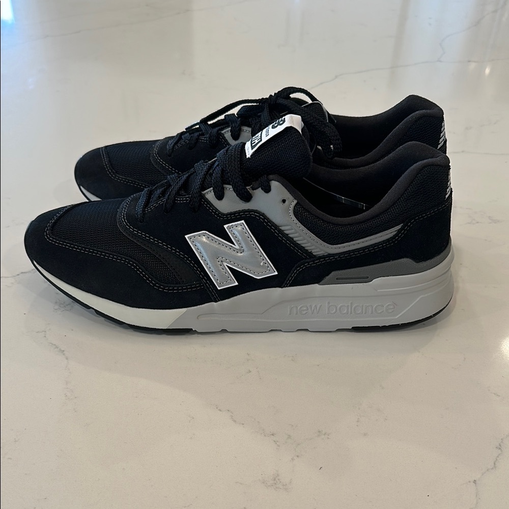 New Balance Men's Black and Gray Sneakers- *Never worn* New without tags and box